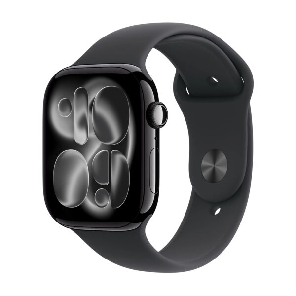 APPLE WATCH SERIES 11GPS46MMJET BLACK ALUMINIUM CASE WITH BLACK SPORT BAND - M/L