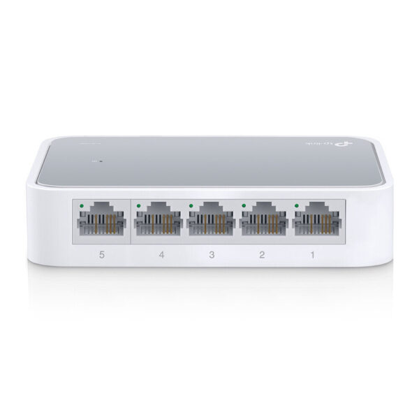 TP-LINK Switch- 5-port- 8 10/100 RJ45 ports- desktop plastic case